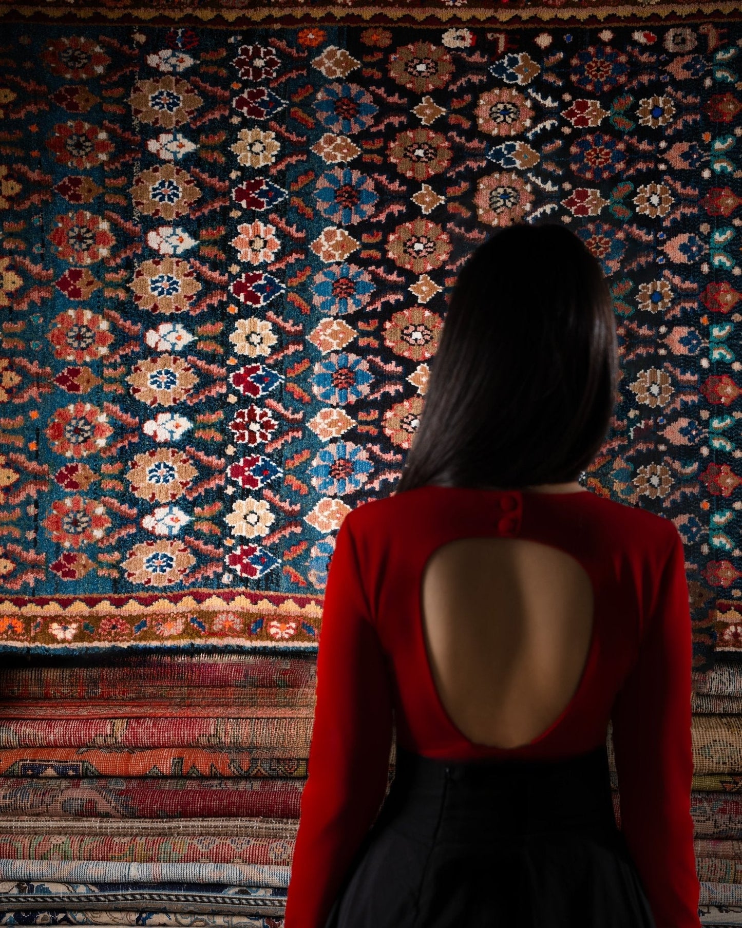 Persian Hamadan Runner Rug | 3' 9" x 9' 2"