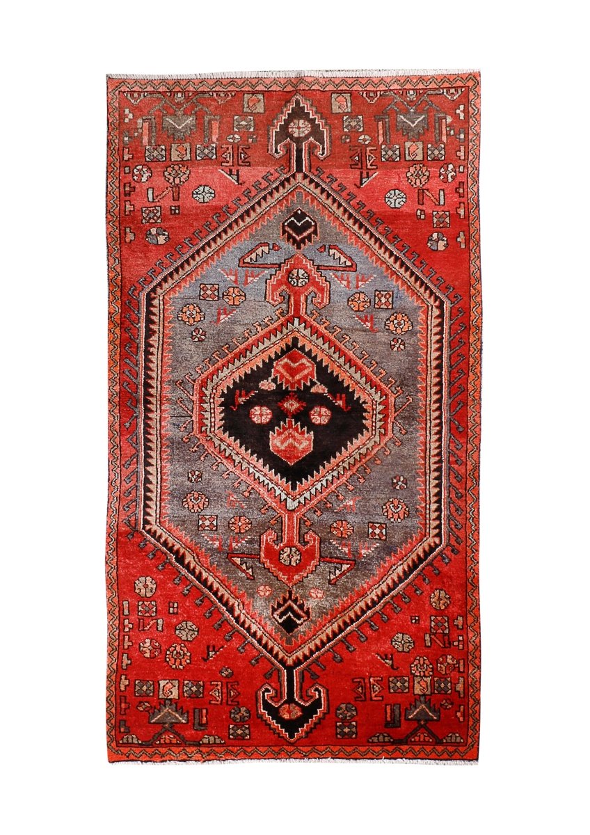 Persian Zanjan Rug | 3' 8” x 7'