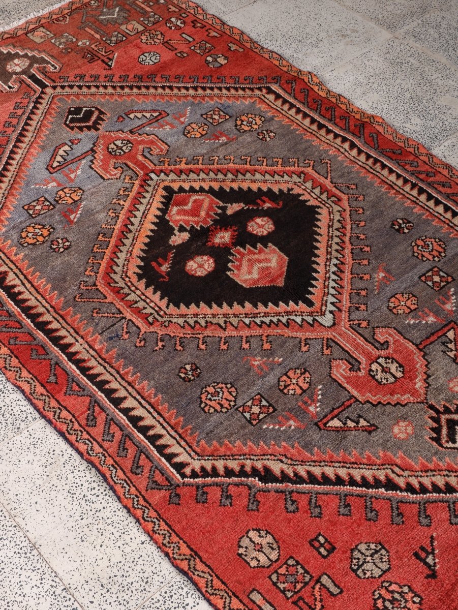 Persian Zanjan Rug | 3' 8” x 7'