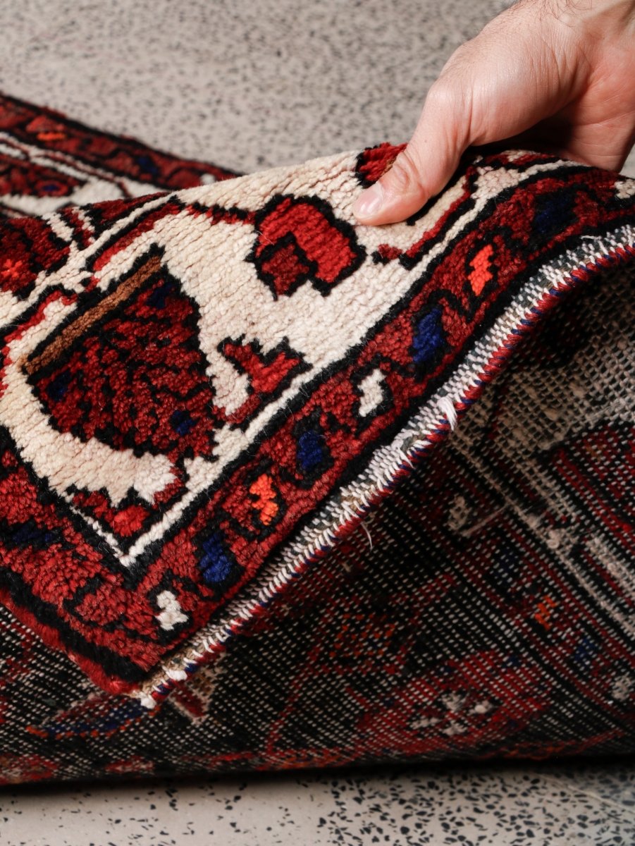 Persian Hamedan Runner Rug | 3' 8” x 9' 10"
