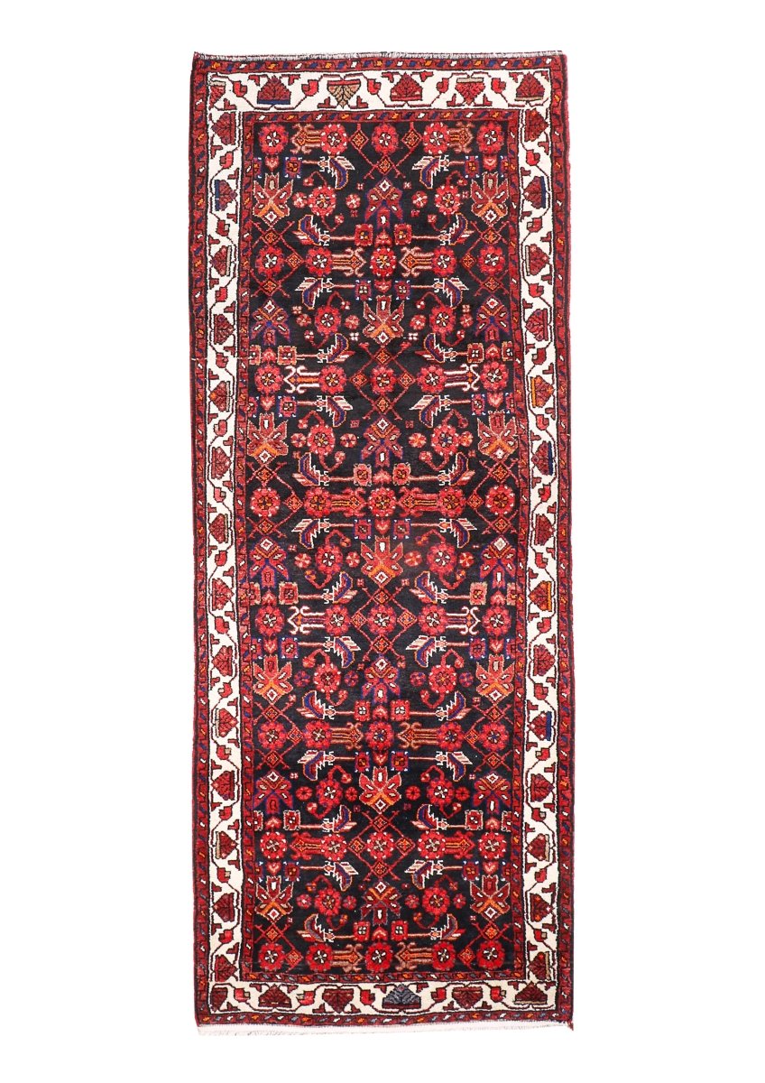 Persian Hamedan Runner Rug | 3' 8” x 9' 10"