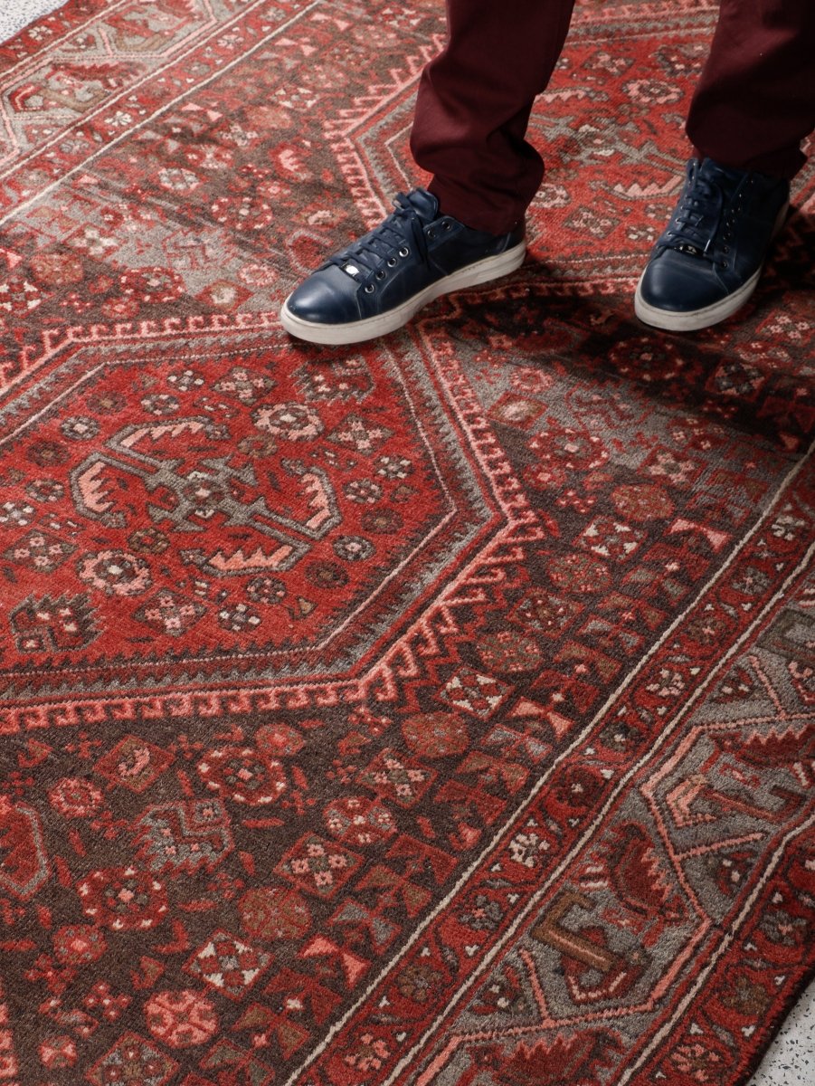 Persian Hamedan Runner Rug | 4' 5” x 13' 9"
