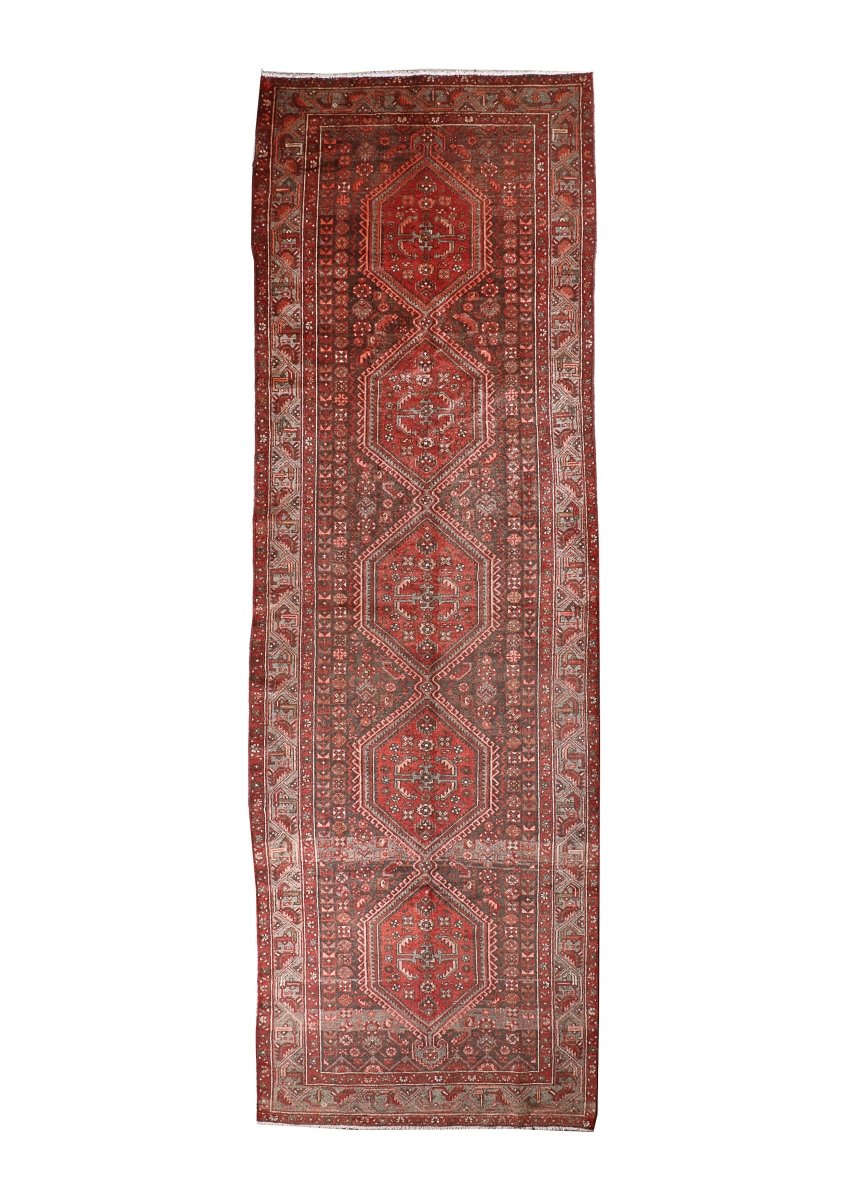 Persian Hamedan Runner Rug | 4' 5” x 13' 9"