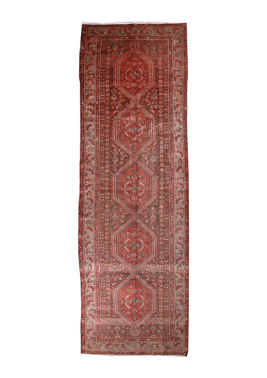 Persian Hamedan Runner Rug | 4' 5” x 13' 9"