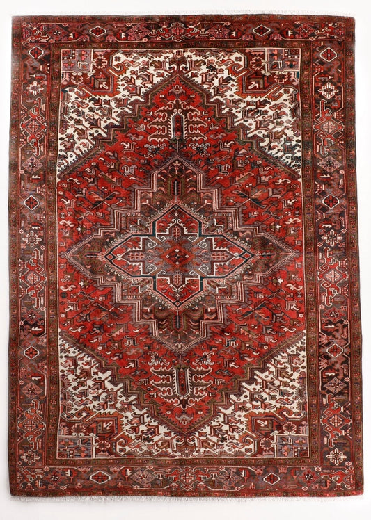 Vintage Persian Heriz Rug | 7' 5" x 10' 10"