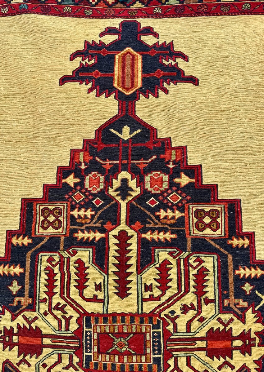 Persian Heriz Suzani Soumak | 4' 1" x 7'