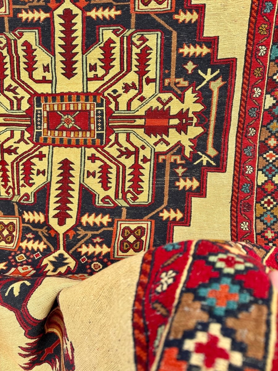 Persian Heriz Suzani Soumak | 4' 1" x 7'