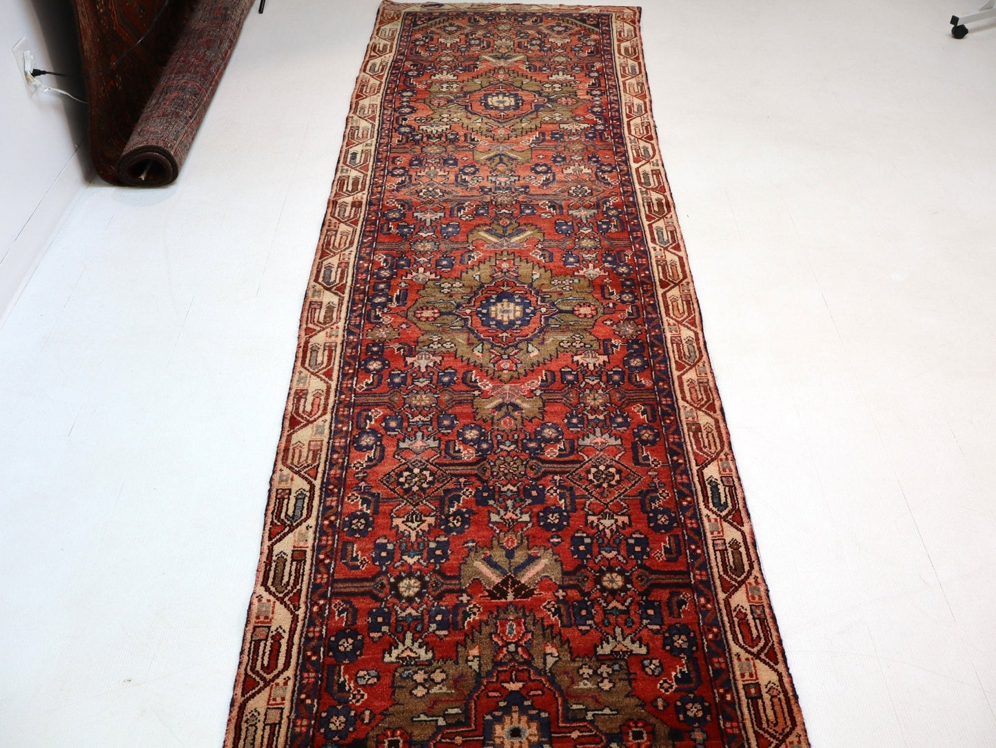 Persian Hosseinabad Runner Rug | 3' 2” x 12' 6"