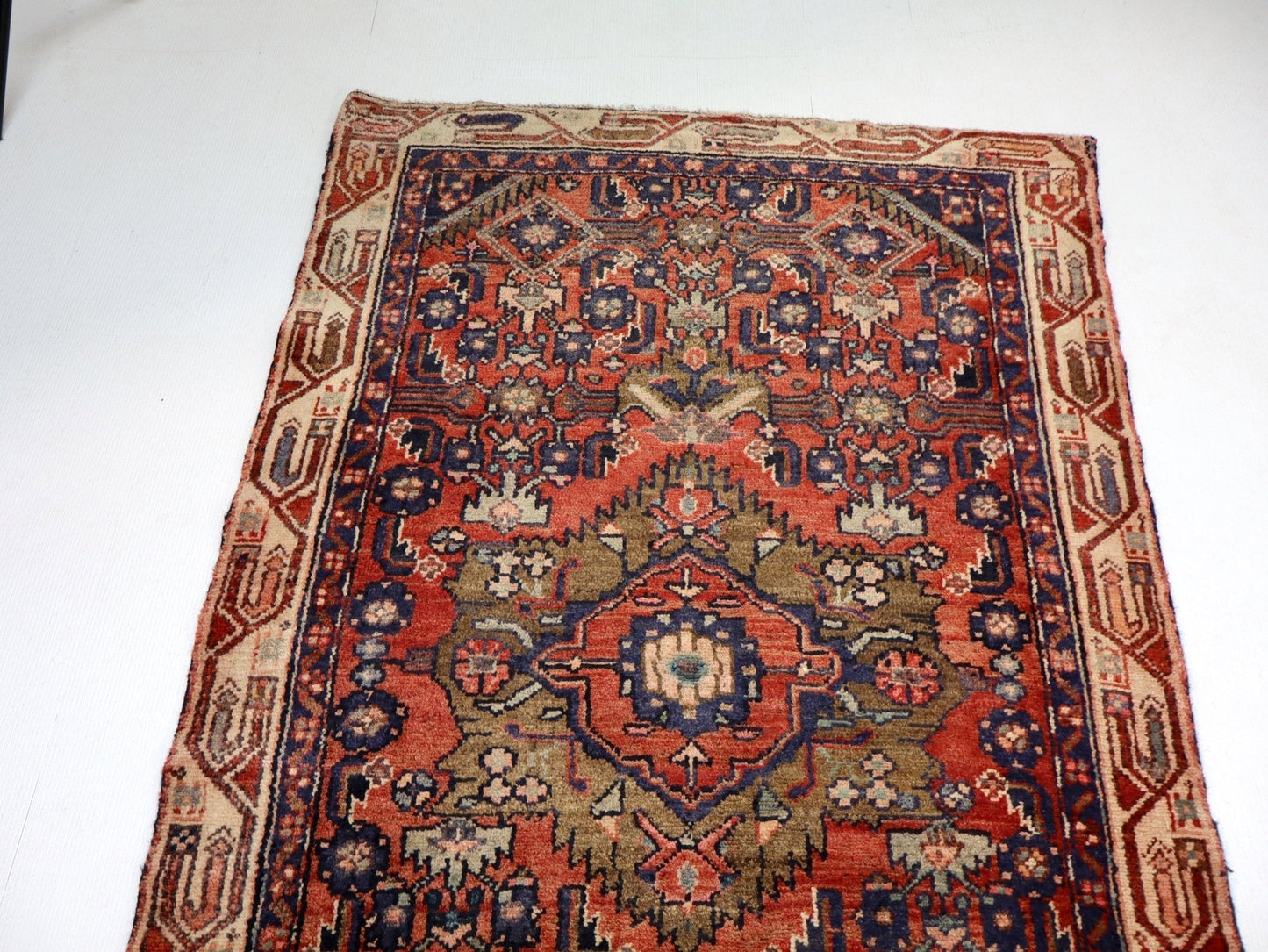 Persian Hosseinabad Runner Rug | 3' 2” x 12' 6"