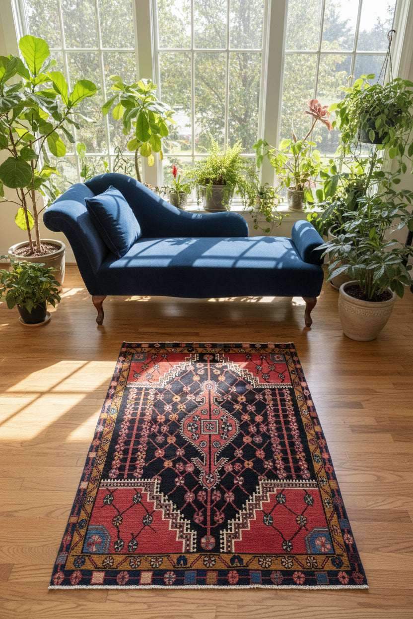 Vintage Persian Jozan Rug | 3' 3" x 4' 6"
