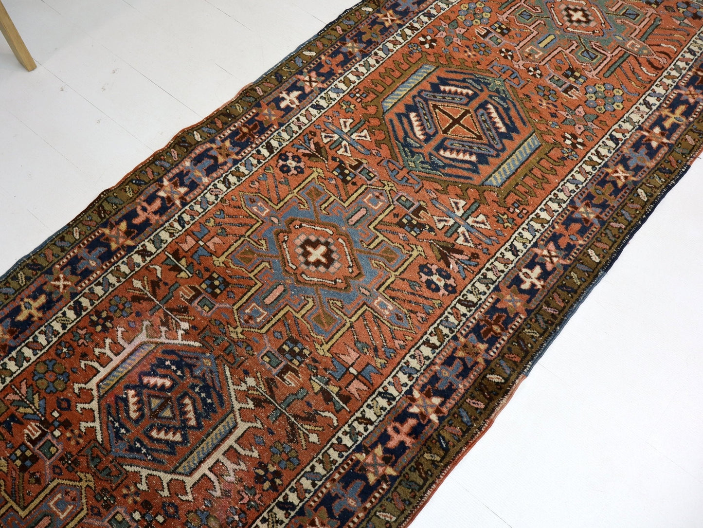 Persian Karaja Runner Rug | 3' 4" x 11' 10"