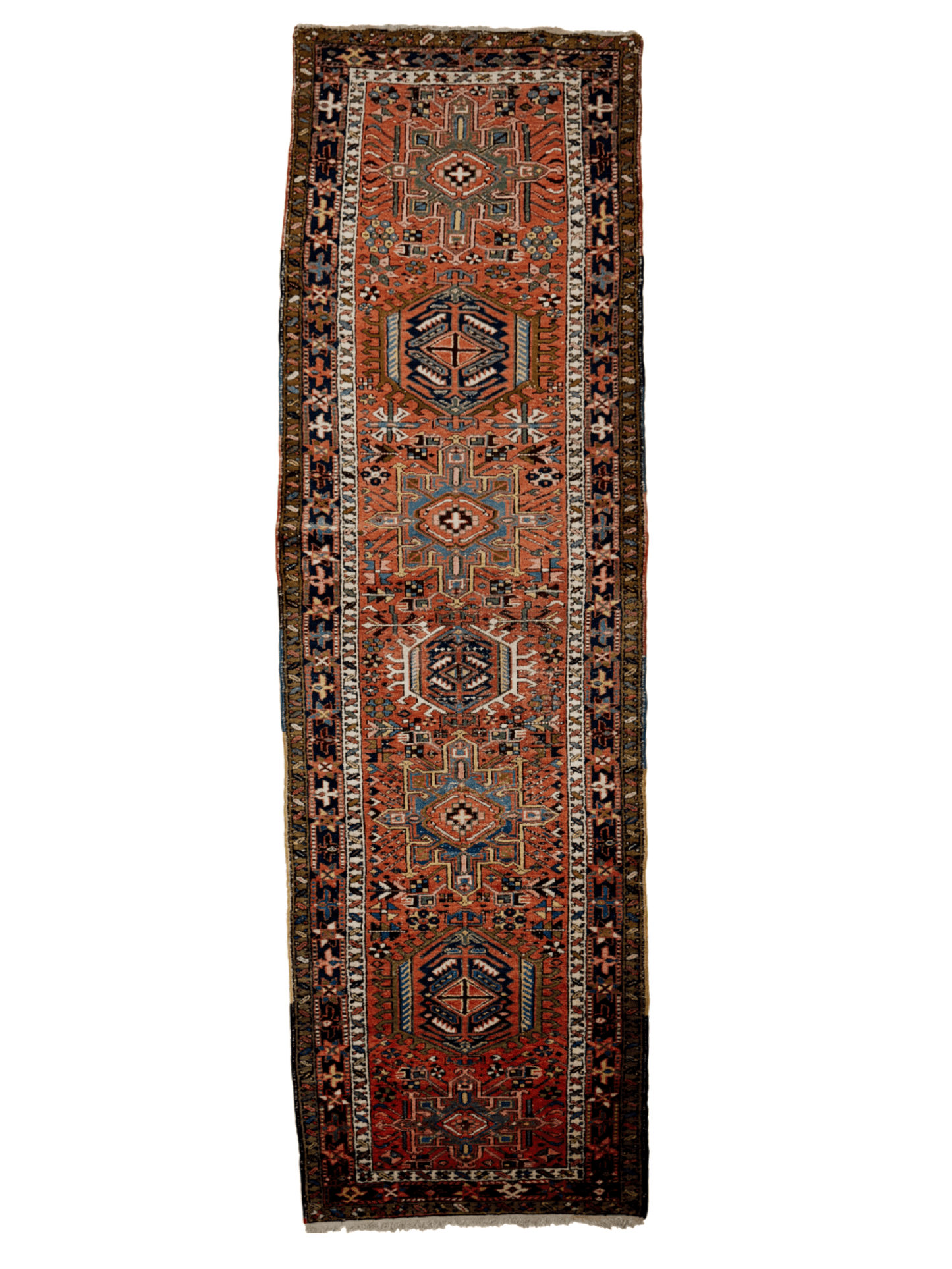 Persian Karaja Runner Rug | 3' 4" x 11' 10"