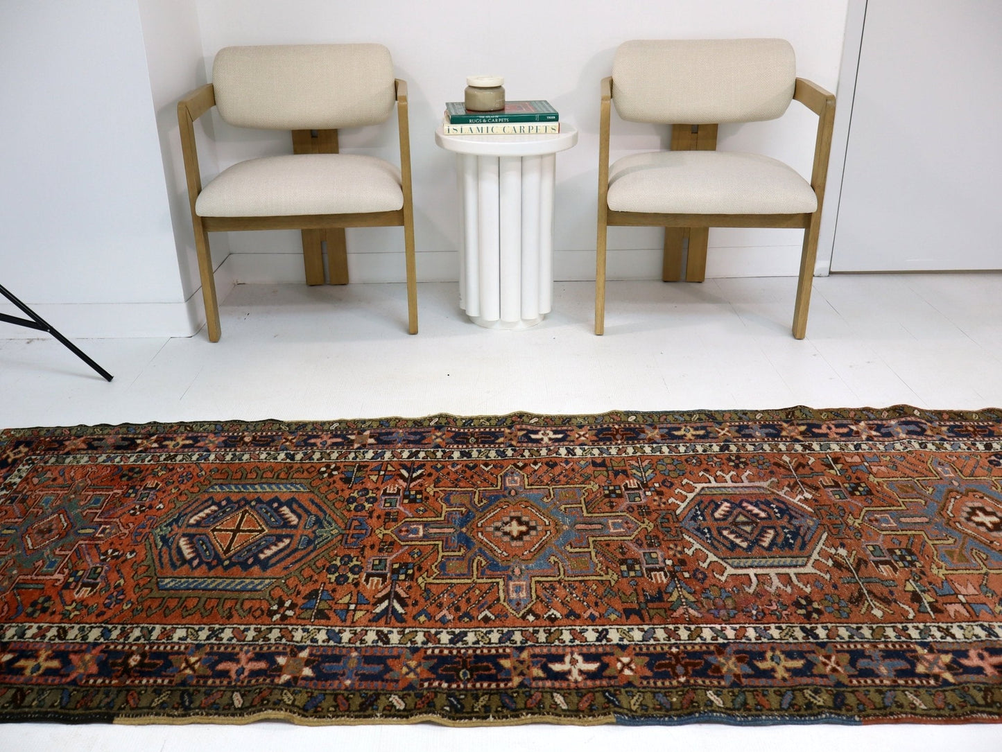 Persian Karaja Runner Rug | 3' 4" x 11' 10"
