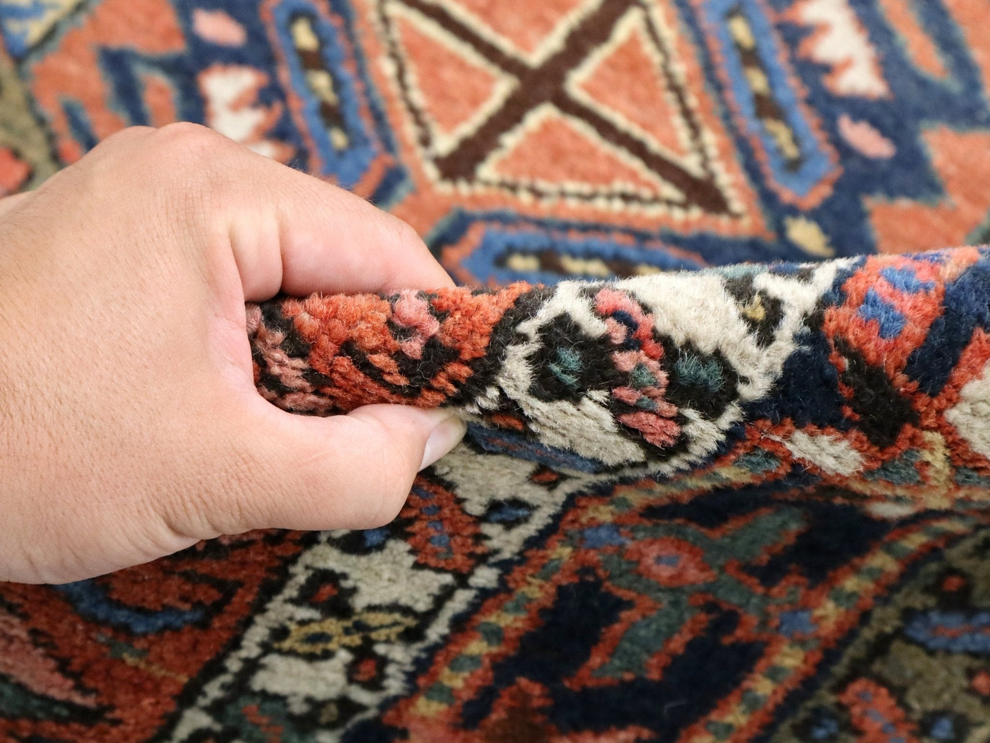 Persian Karaja Runner Rug | 3' 4" x 11' 10"