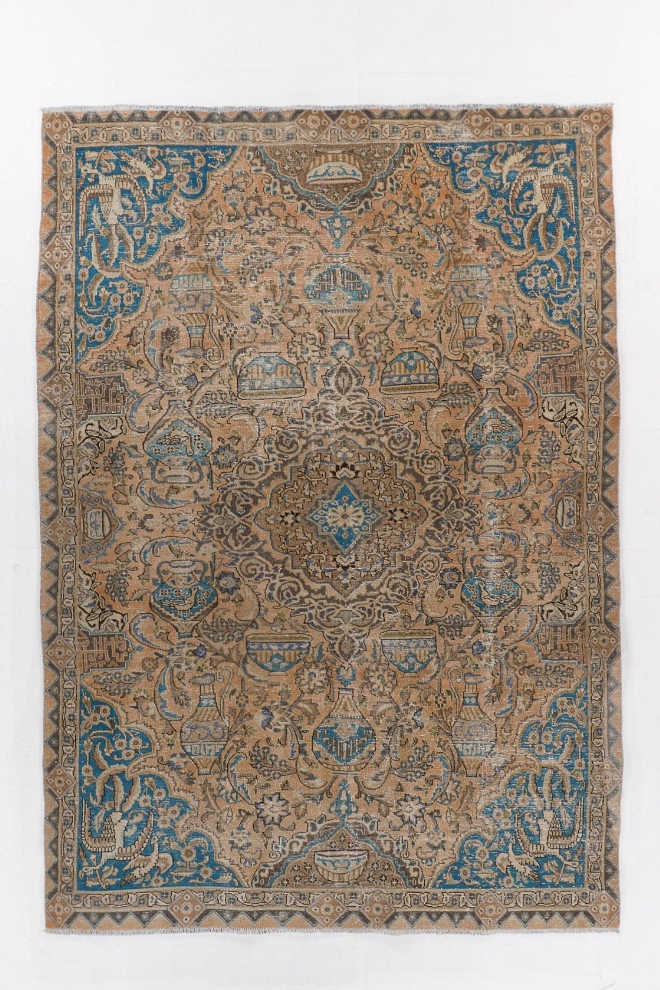 Persian Kashmar Rug | 6' 4" x 9' 3"