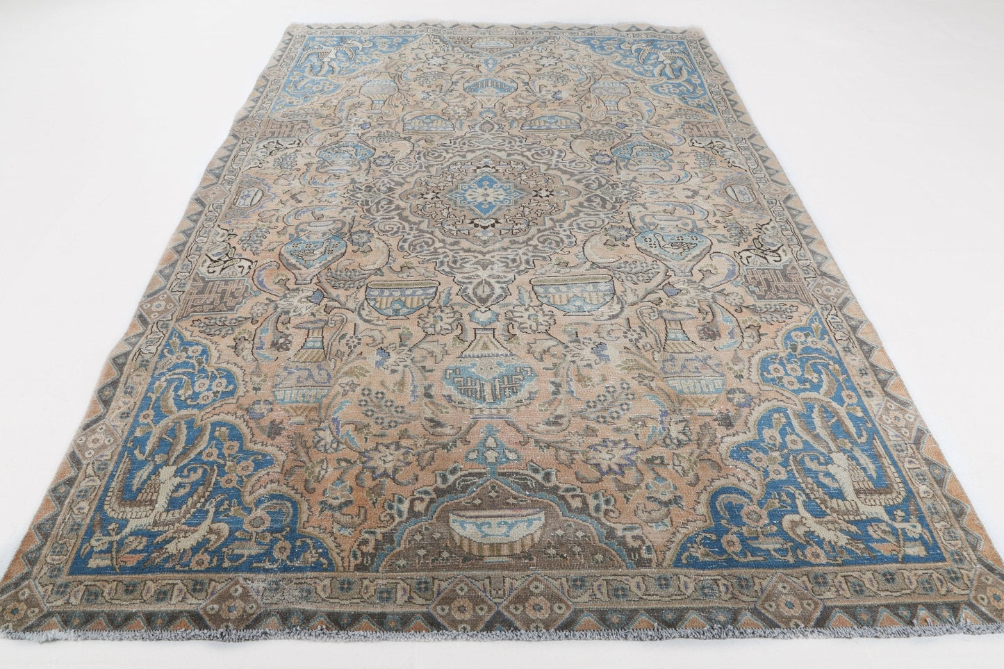 Persian Kashmar Rug | 6' 4" x 9' 3"