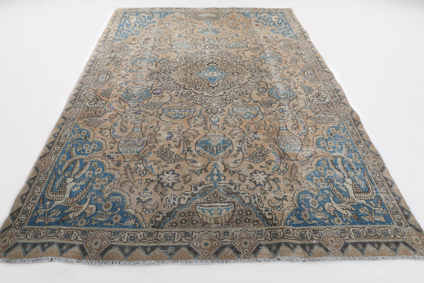 Persian Kashmar Rug | 6' 4" x 9' 3"