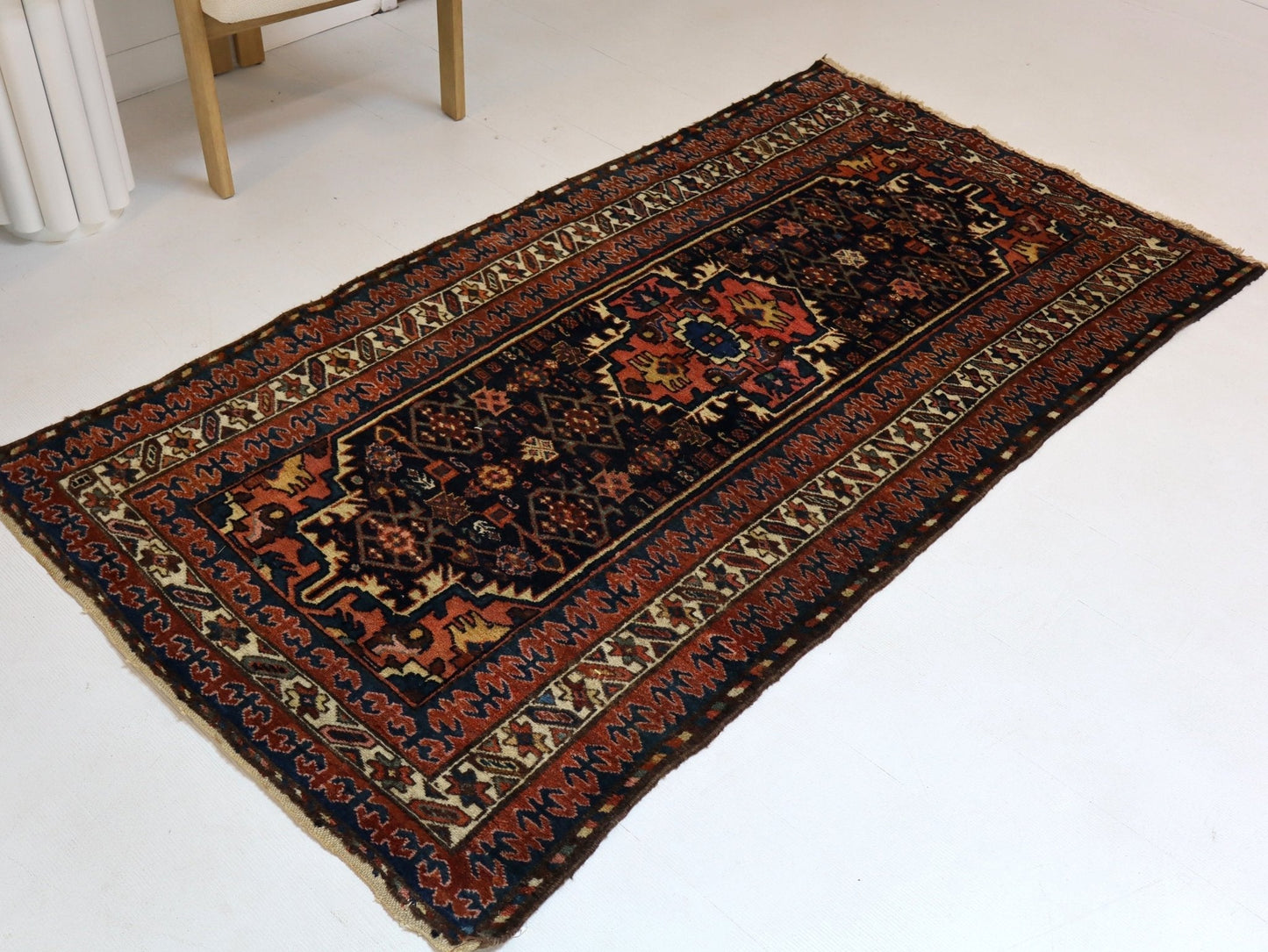 Persian Kurdi Rug Circa 1930s | 3' 10" x 7' 2"