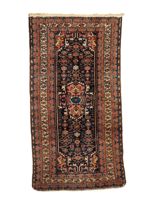 Persian Kurdi Rug Circa 1930s | 3' 10" x 7' 2"