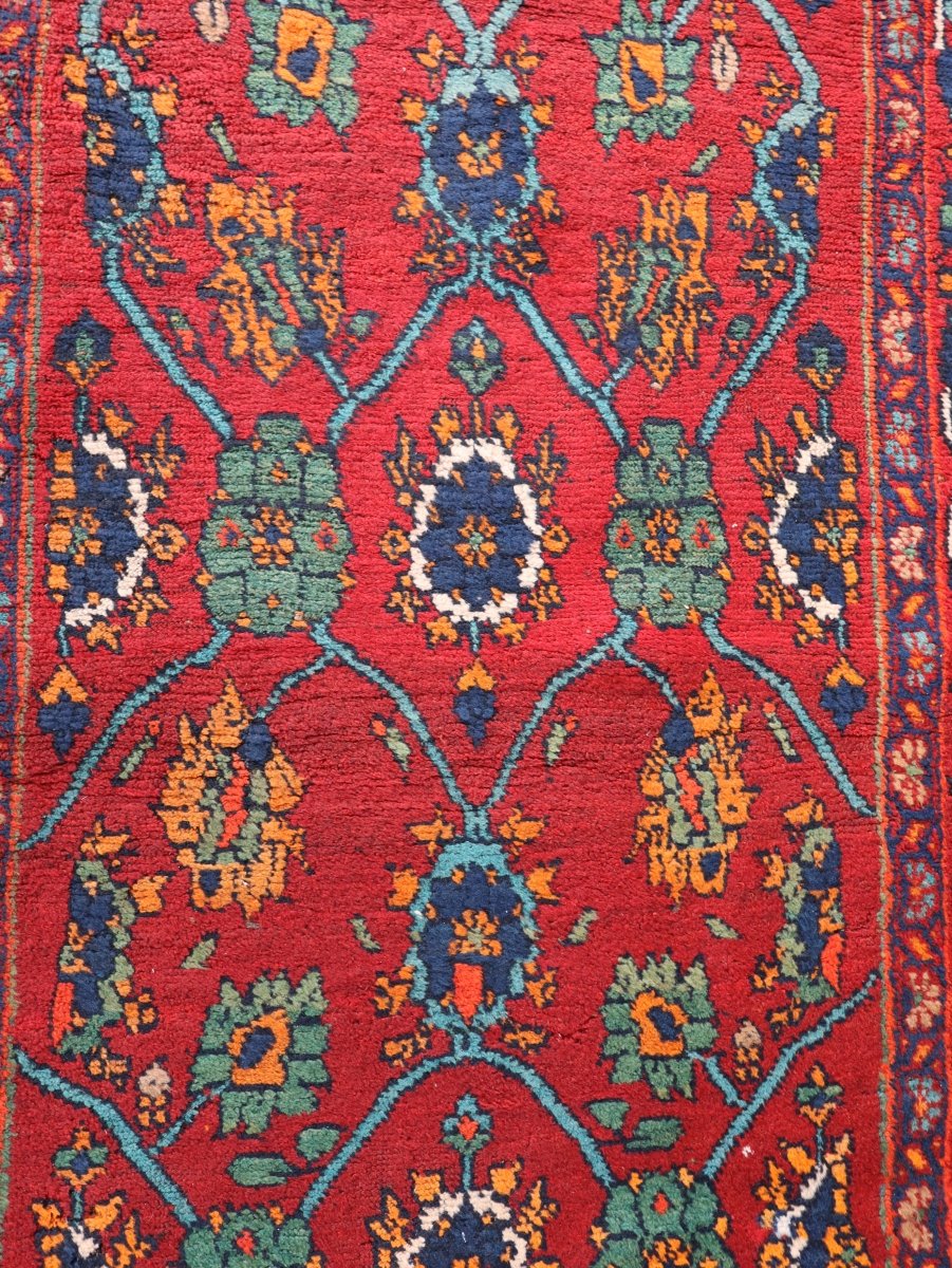 Persian Kurd Saujbolagh Runner Rug | 3' 8" x 13' 5"