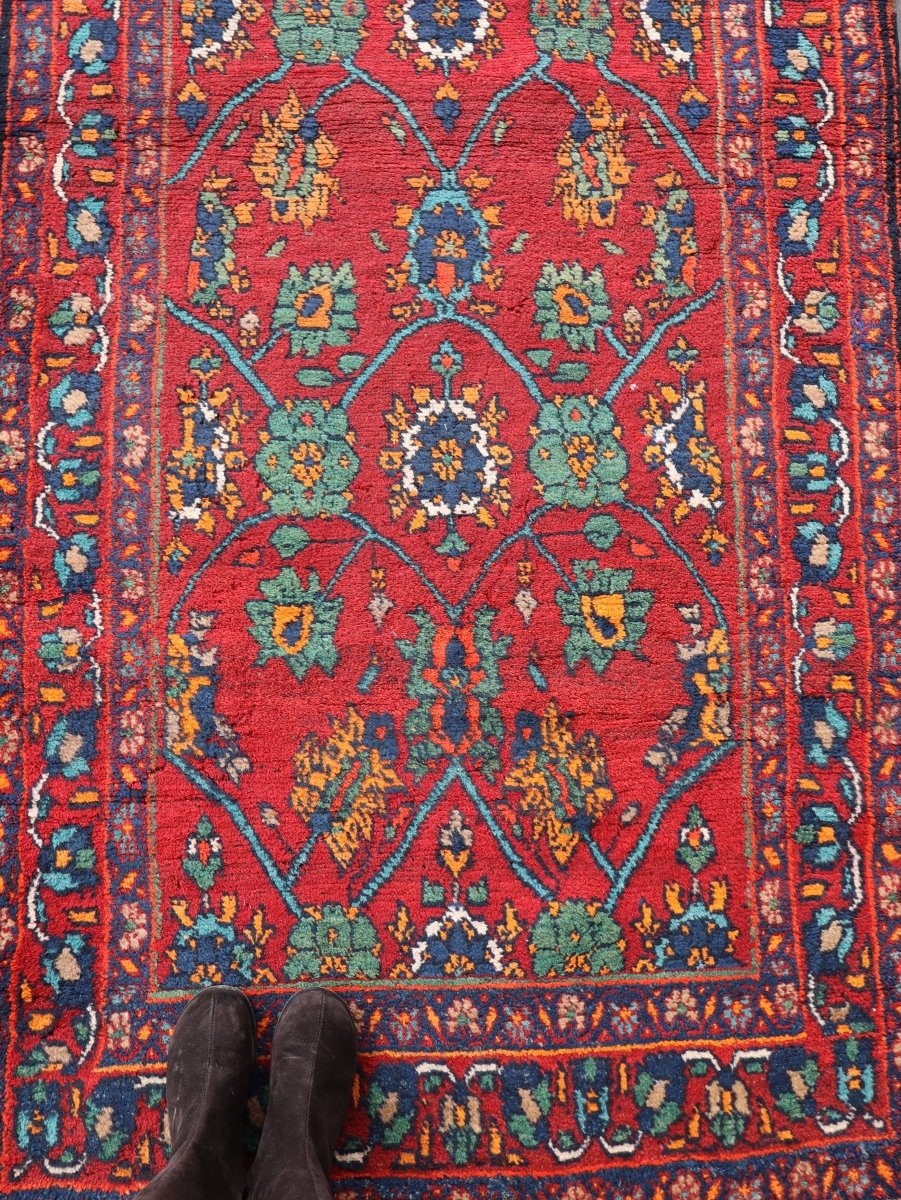 Persian Kurd Saujbolagh Runner Rug | 3' 8" x 13' 5"