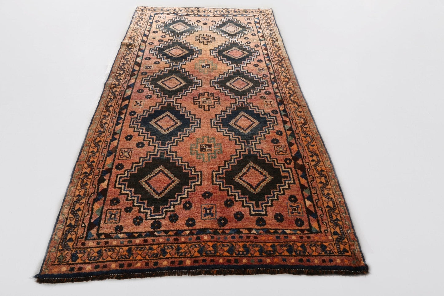 Vintage Persian Luri Runner Rug | 4' 3" x 9' 4"