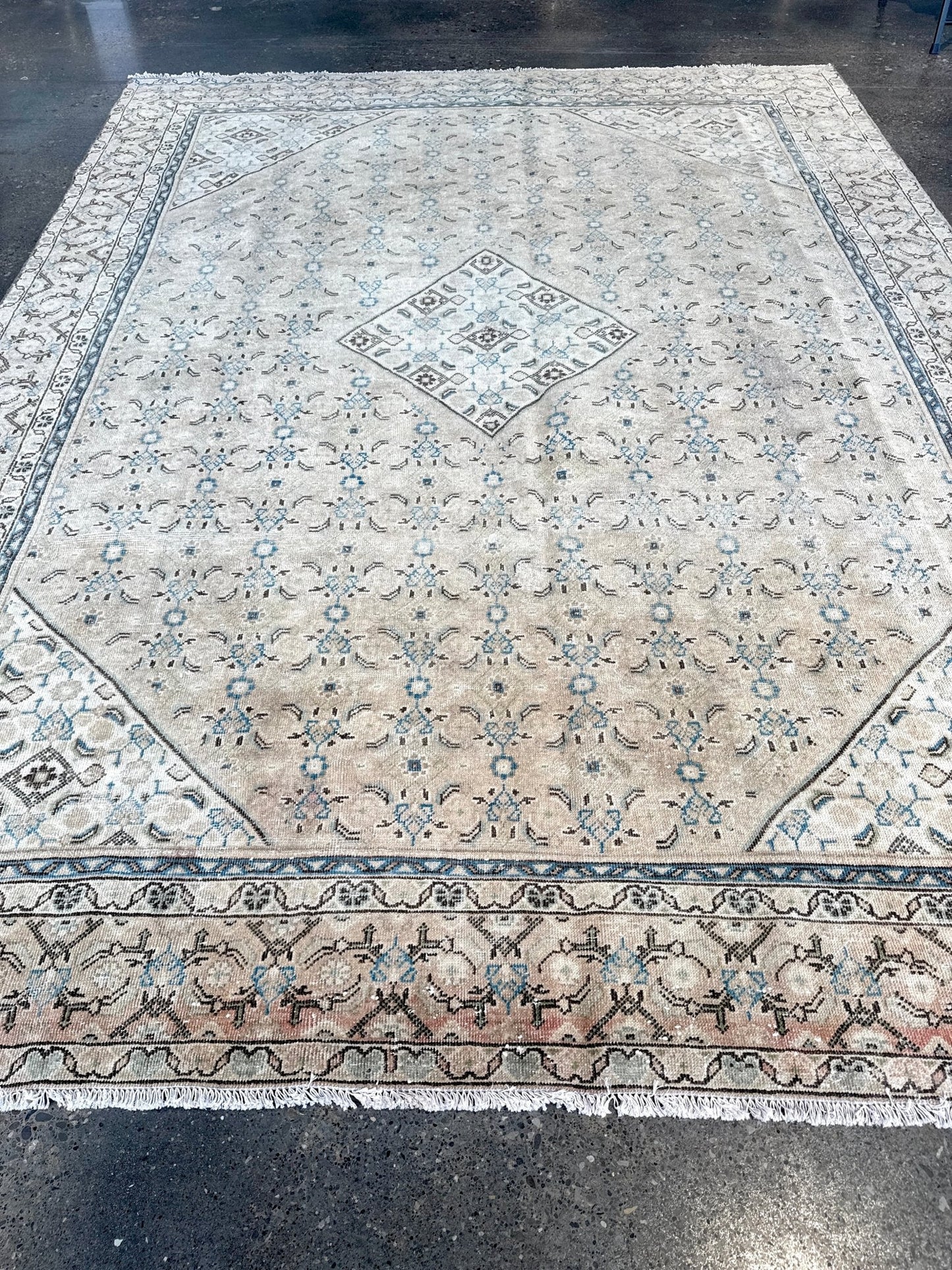 Vintage Persian Mahal Rug | 9' 1" x 12'