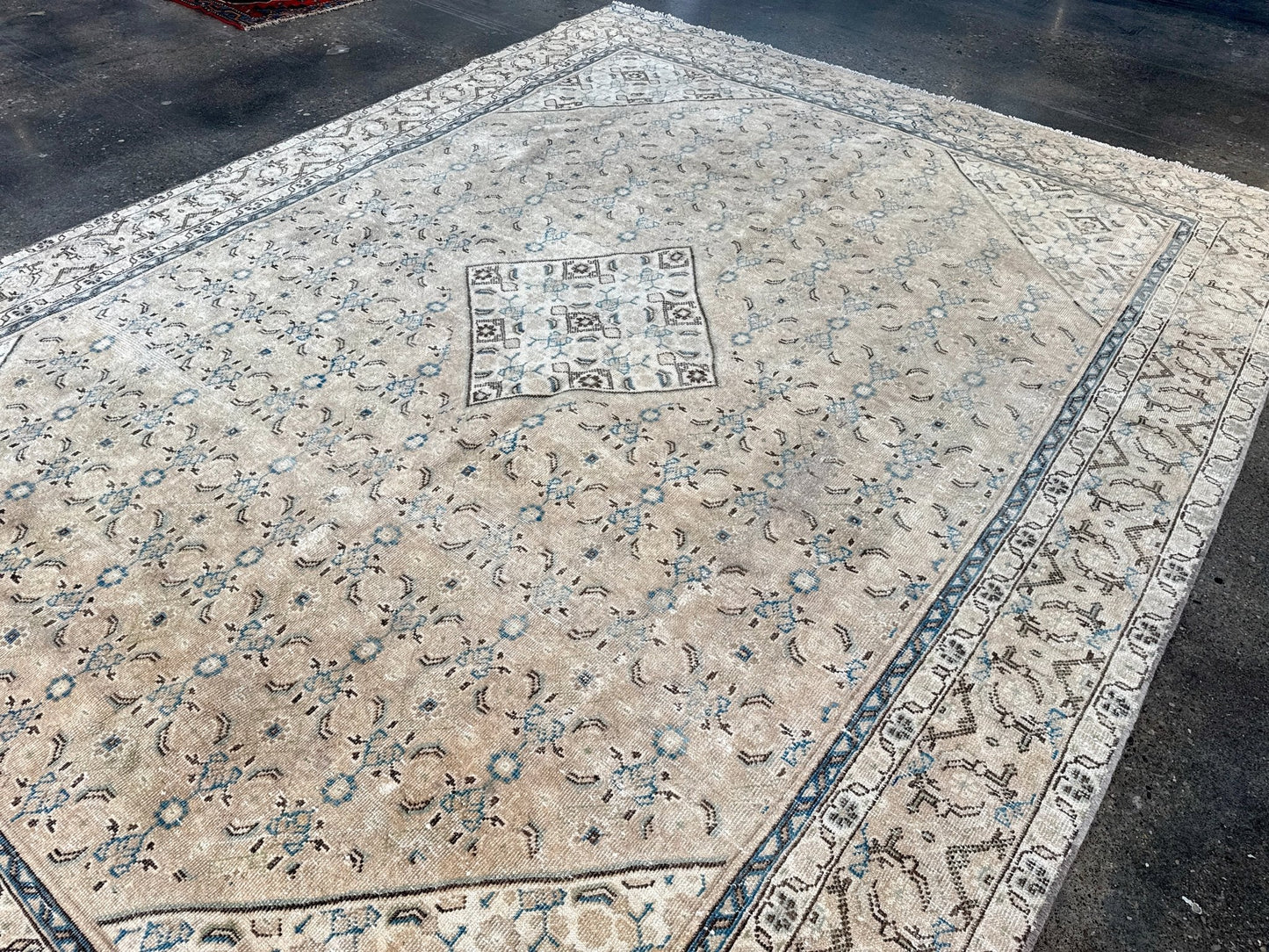 Vintage Persian Mahal Rug | 9' 1" x 12'