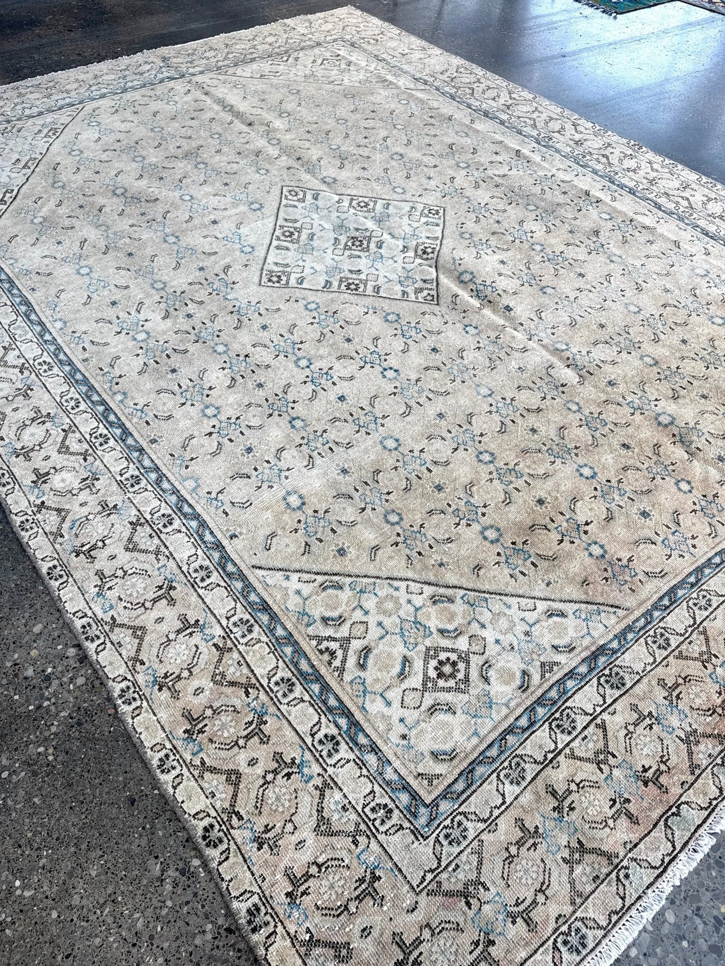 Vintage Persian Mahal Rug | 9' 1" x 12'