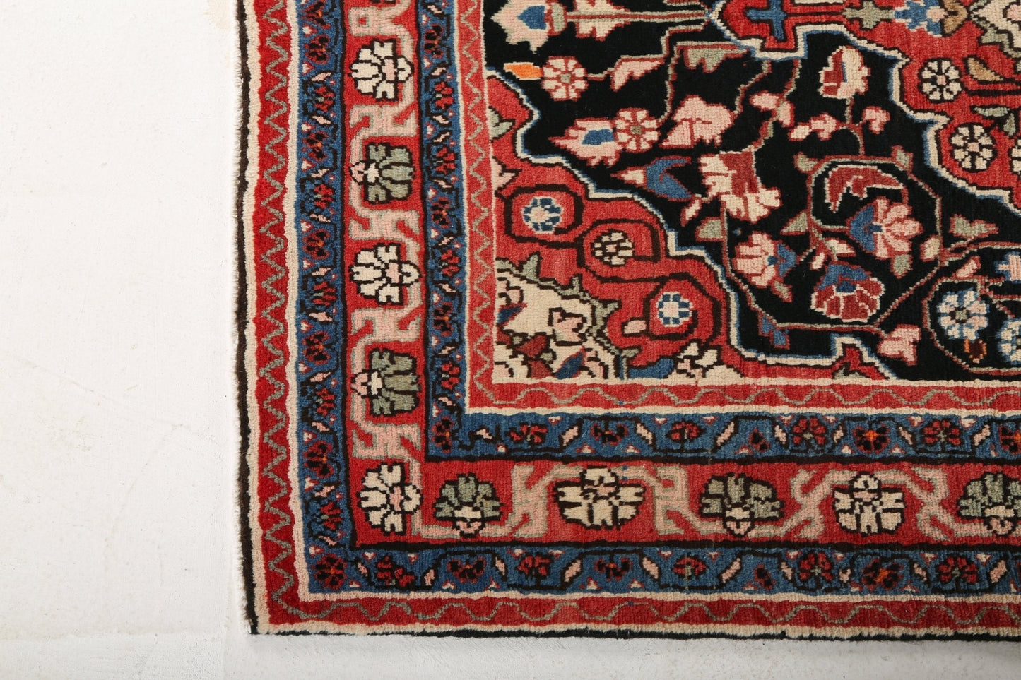 Vintage Persian Mahal Runner Rug | 3' 9" x 9' 3"