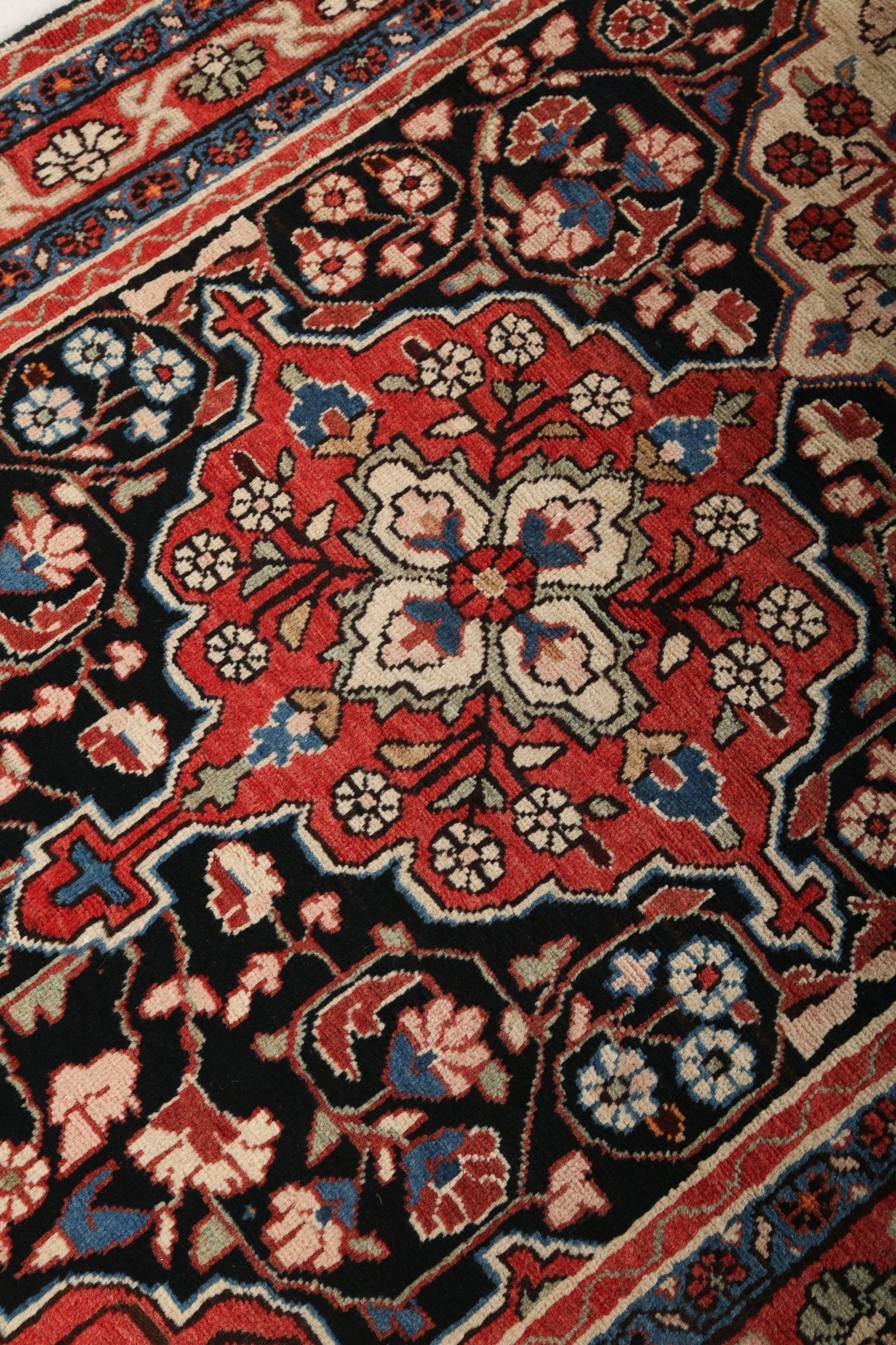 Vintage Persian Mahal Runner Rug | 3' 9" x 9' 3"