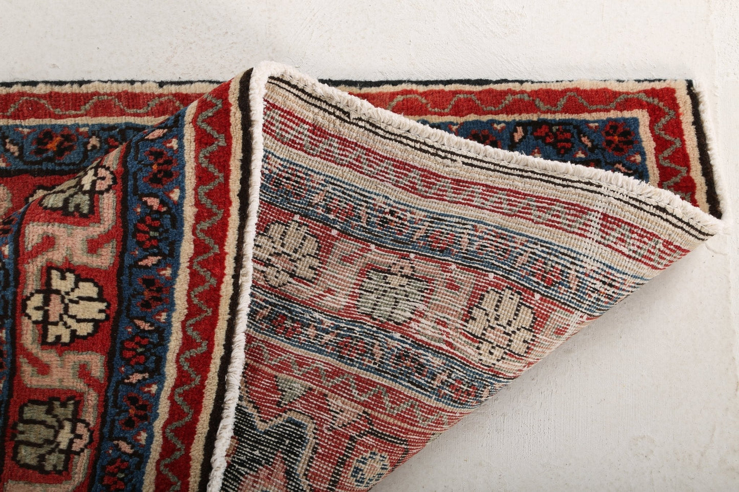 Vintage Persian Mahal Runner Rug | 3' 9" x 9' 3"
