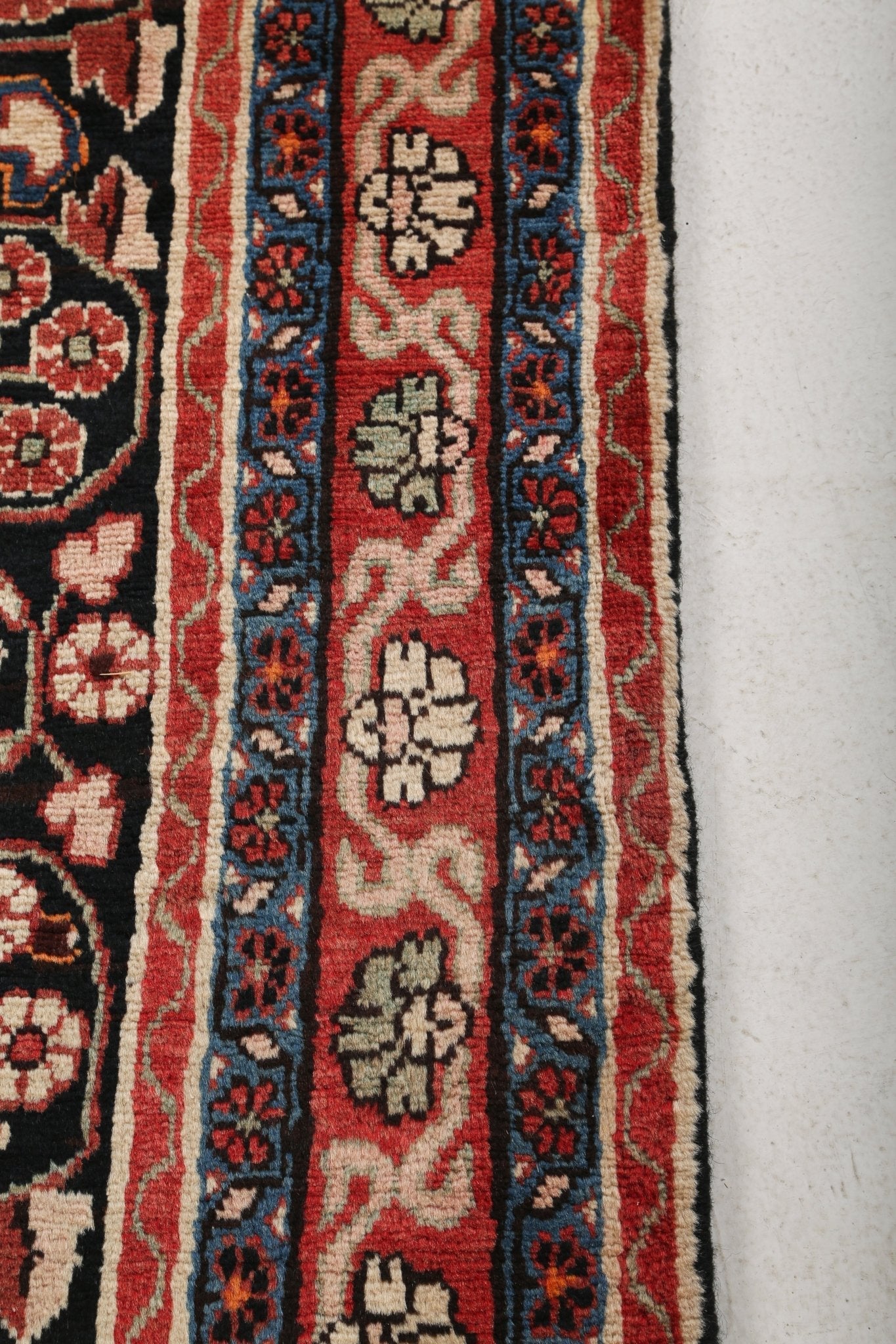 Vintage Persian Mahal Runner Rug | 3' 9" x 9' 3"