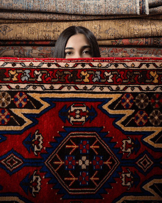 Persian Mazlaghan Rug | 2' 7" x 4' 2"