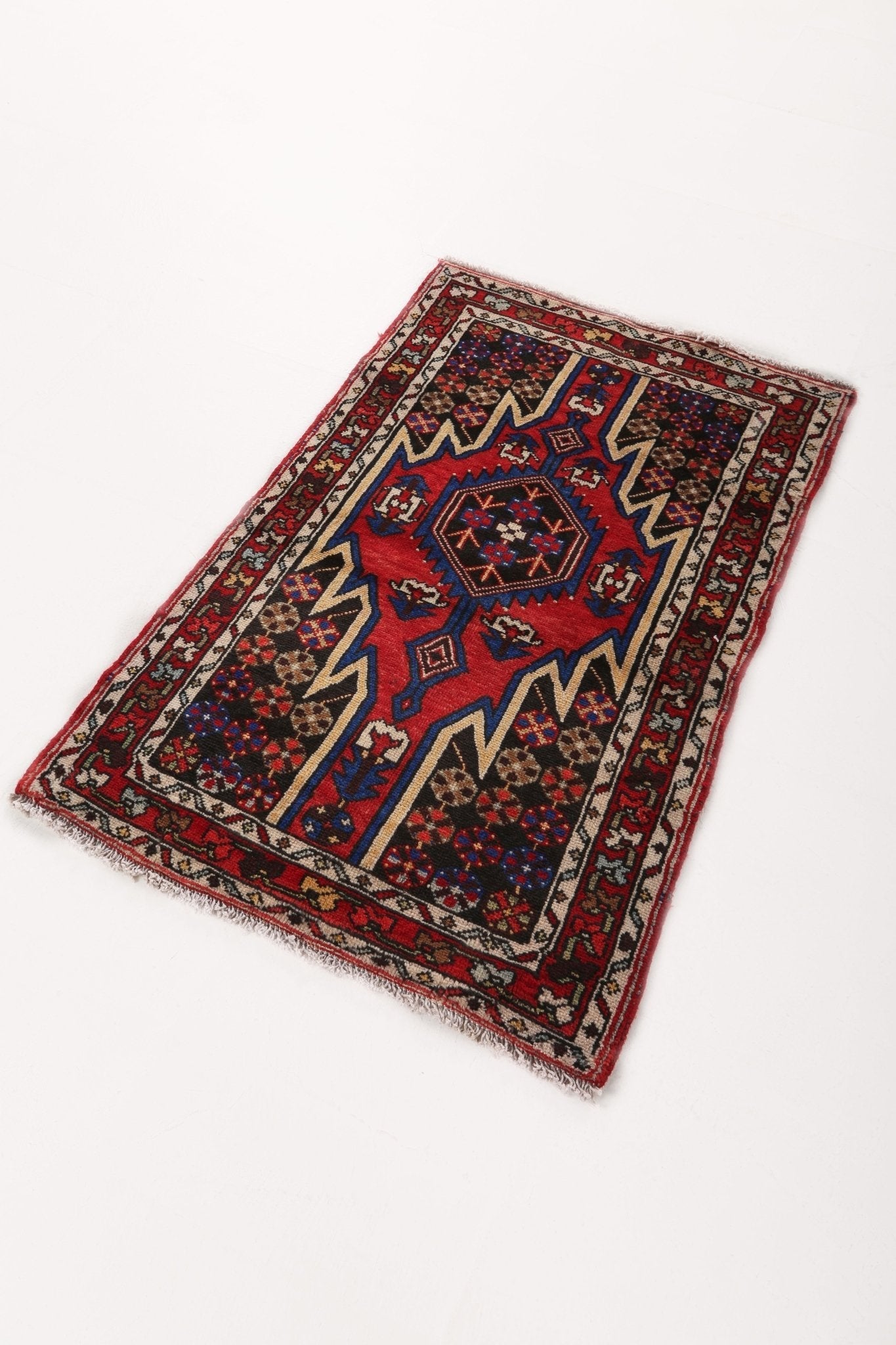 Persian Mazlaghan Rug | 2' 7" x 4' 2"
