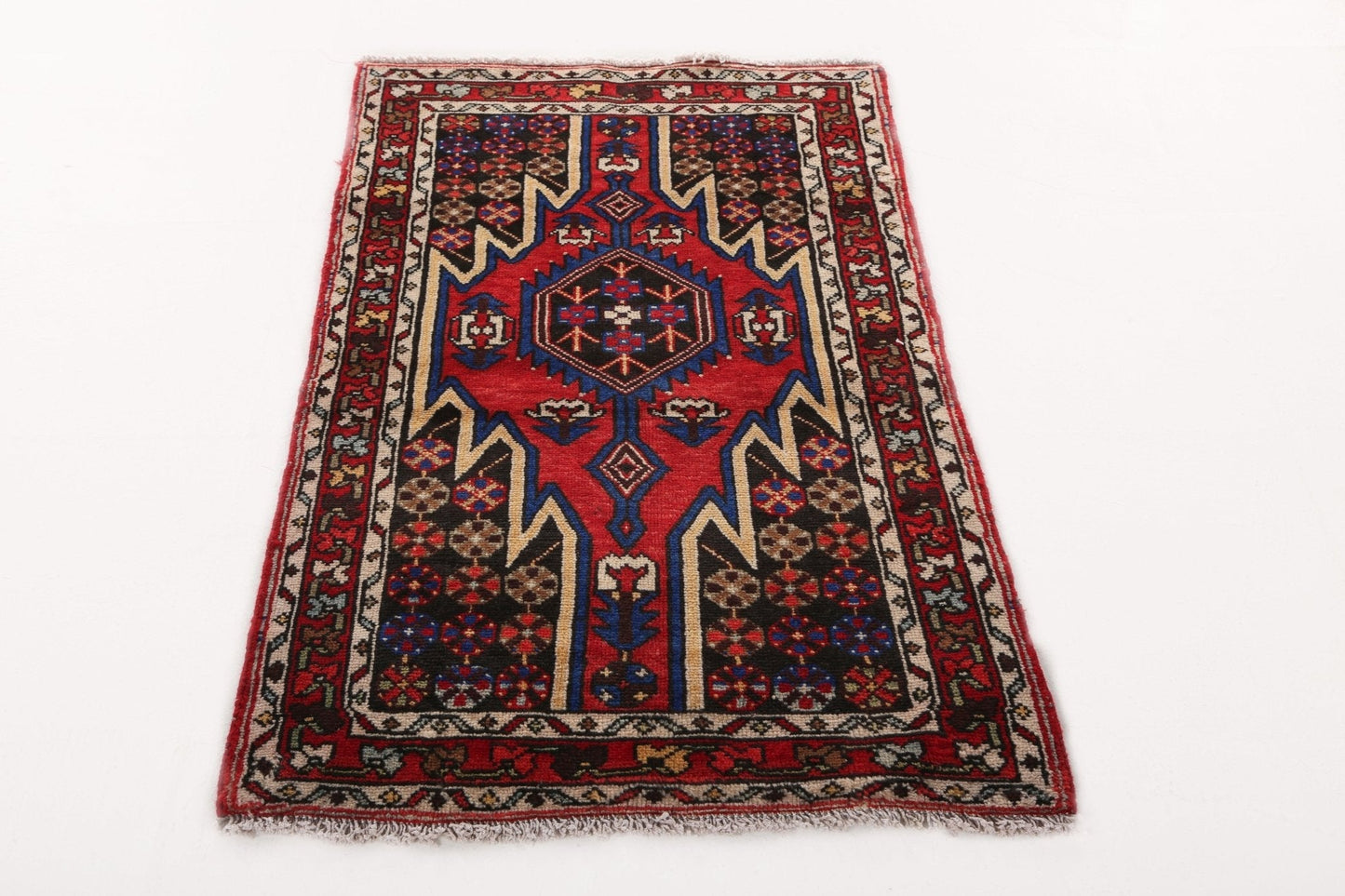 Persian Mazlaghan Rug | 2' 7" x 4' 2"
