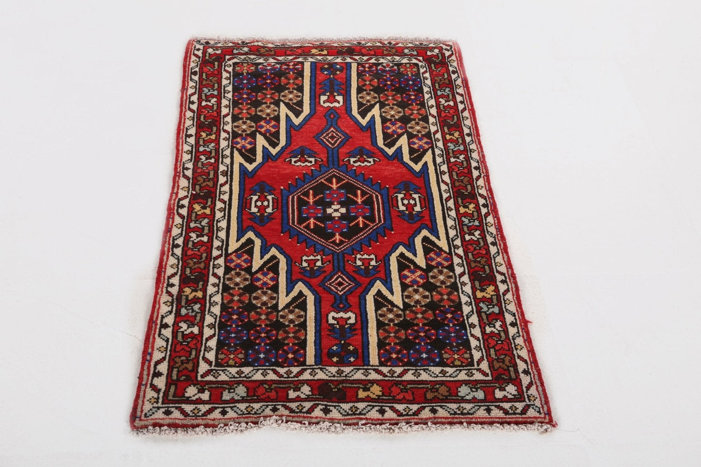 Persian Mazlaghan Rug | 2' 7" x 4' 2"