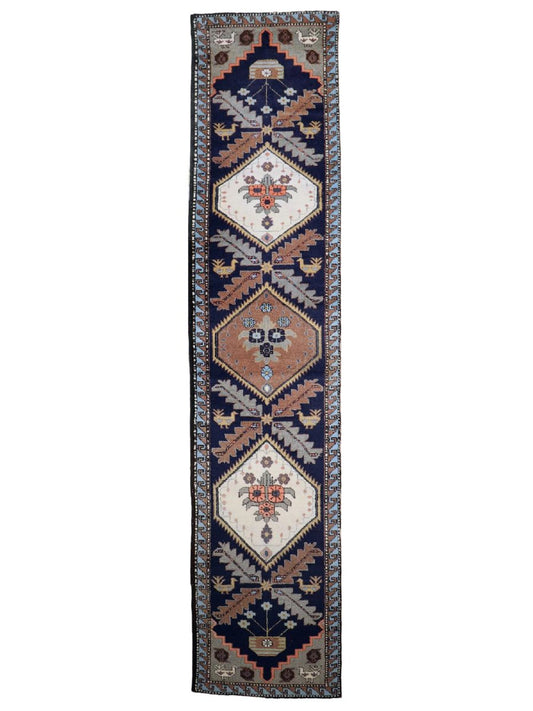 Persian Meshkin Runner Rug | 2' 5" x 11'