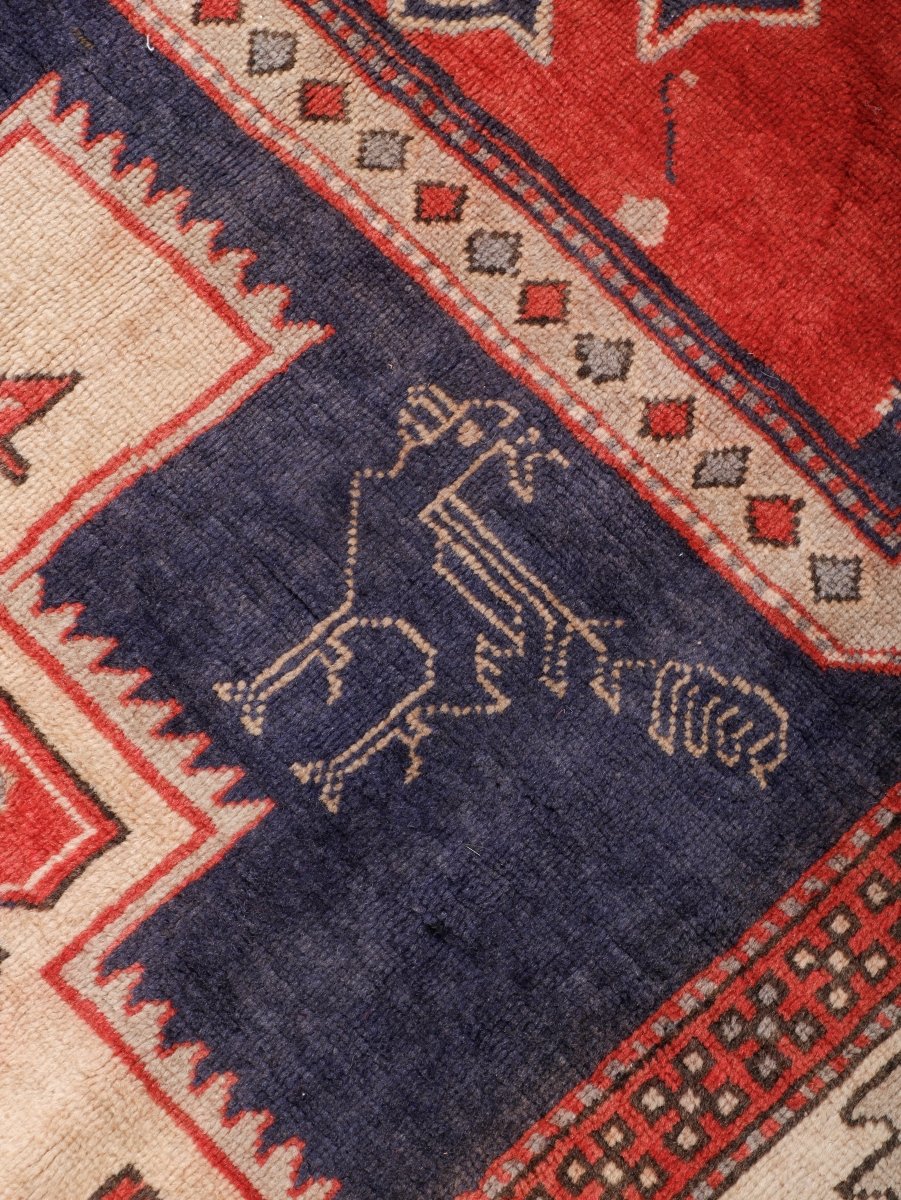 Persian Meshkin Runner Rug | 3' 11” x 10' 7"