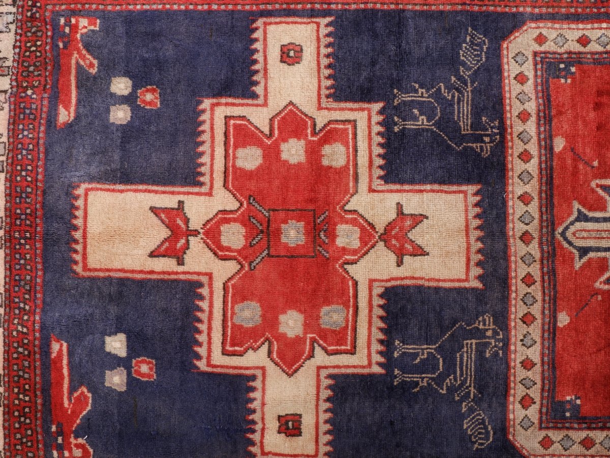 Persian Meshkin Runner Rug | 3' 11” x 10' 7"