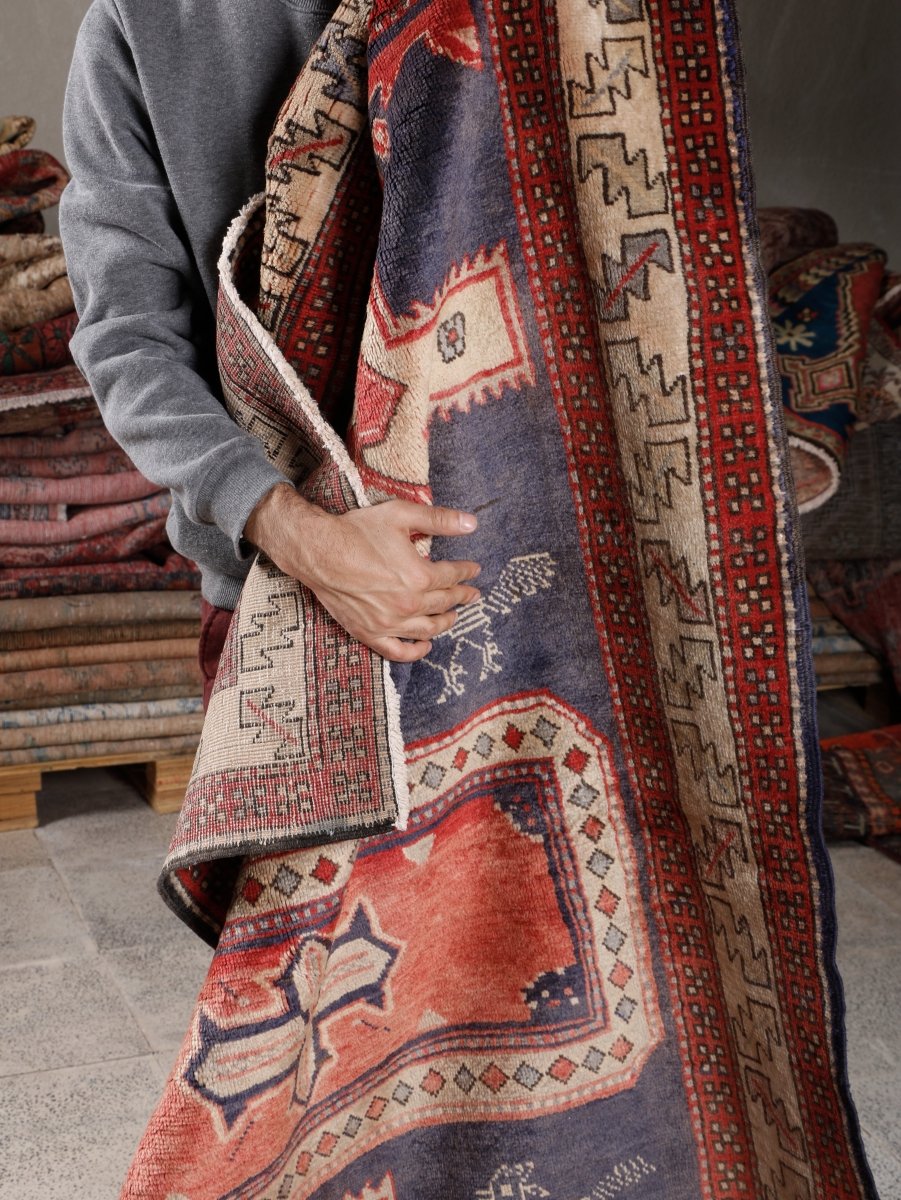 Persian Meshkin Runner Rug | 3' 11” x 10' 7"