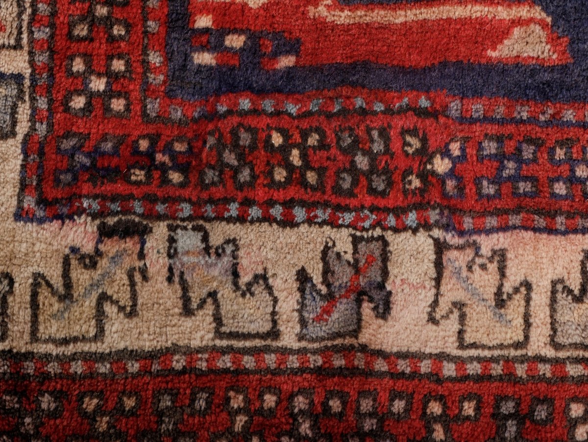 Persian Meshkin Runner Rug | 3' 11” x 10' 7"