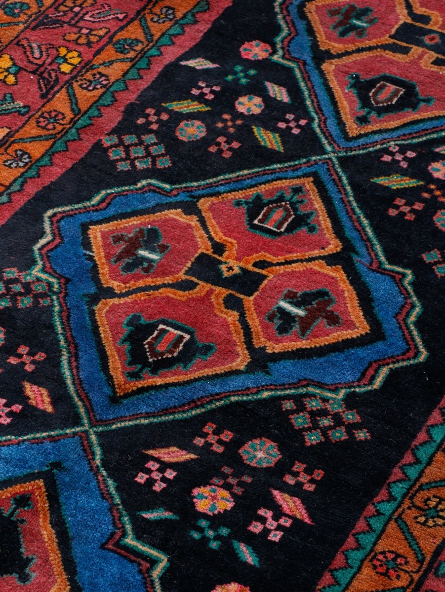 Persian Meshkin Runner Rug | 3' 7” x 9' 10"