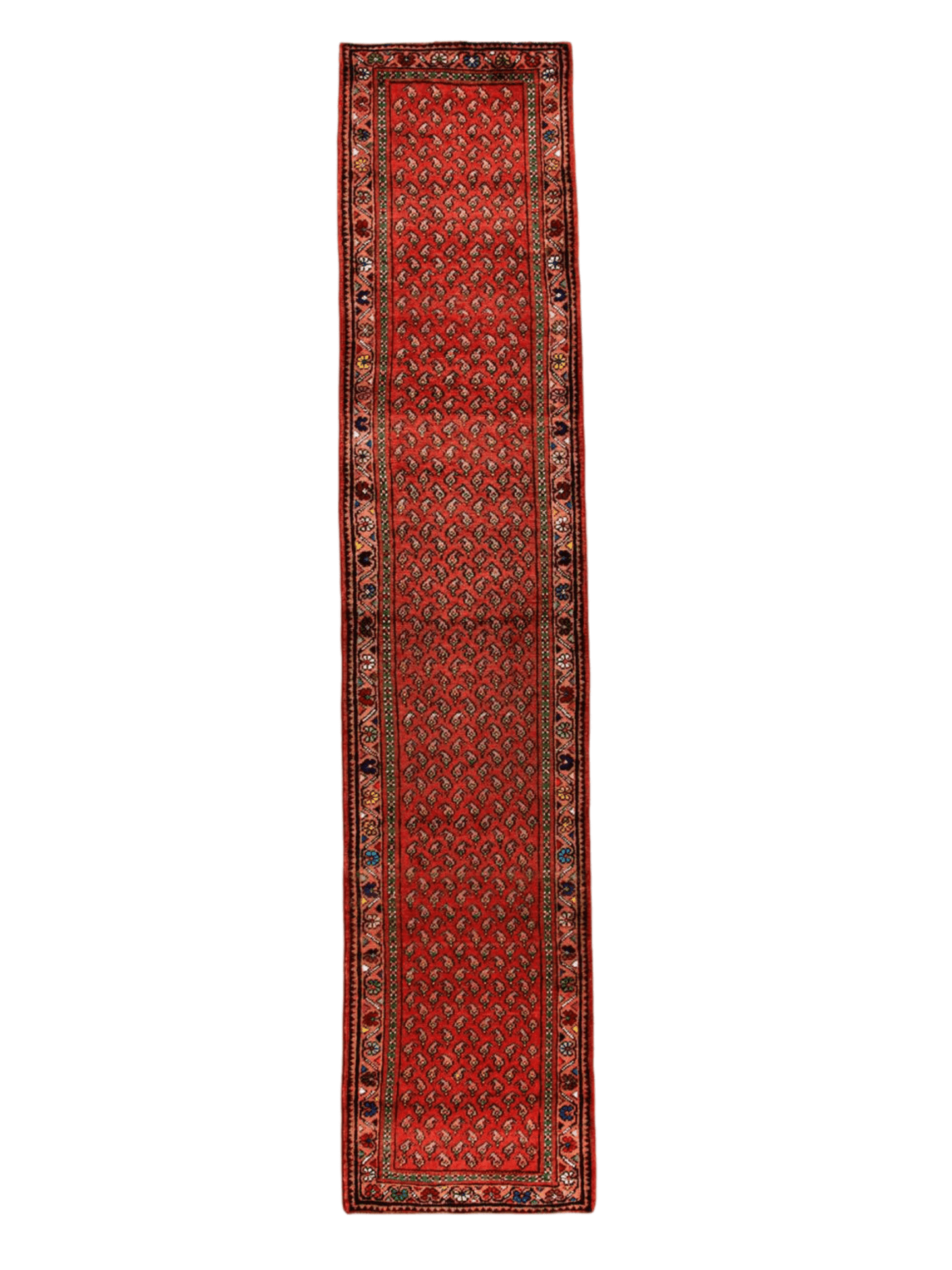 Persian Mir-Boteh Runner Rug | 2' 1” x 9' 5"