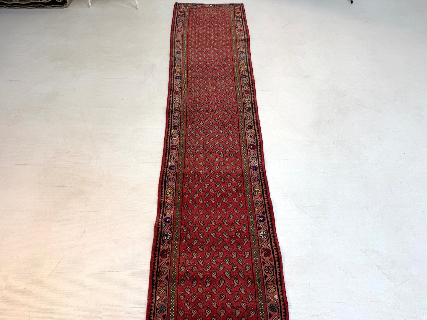 Persian Mir-Boteh Runner Rug | 2' 1” x 9' 5"