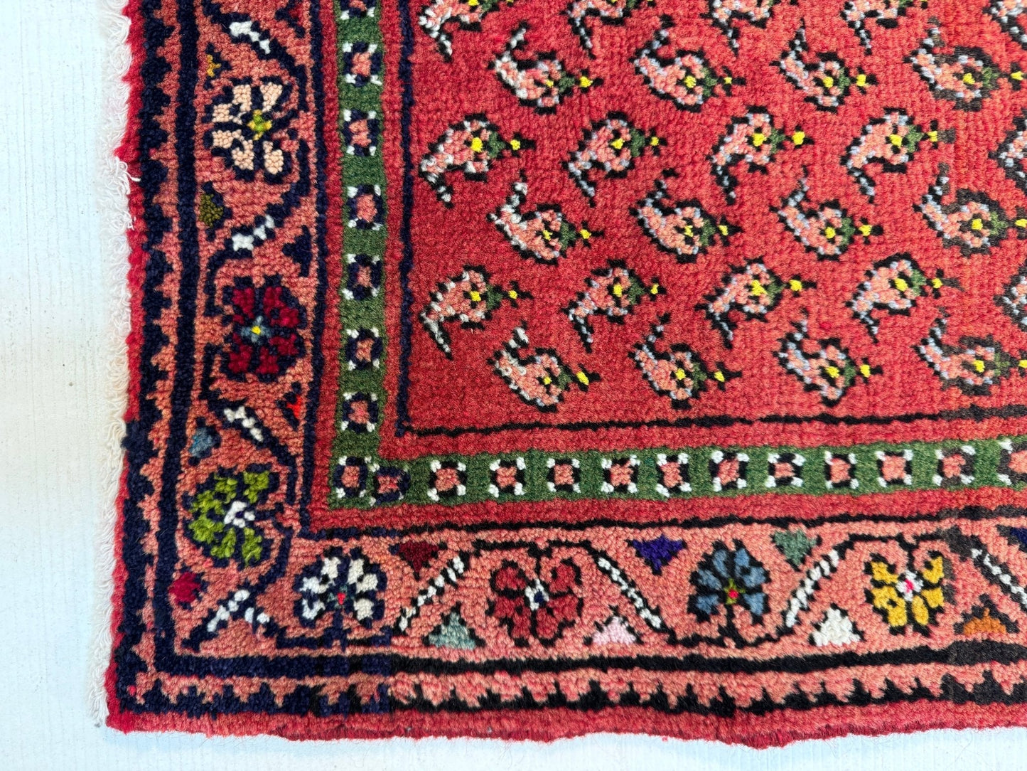 Persian Mir-Boteh Runner Rug | 2' 1” x 9' 5"