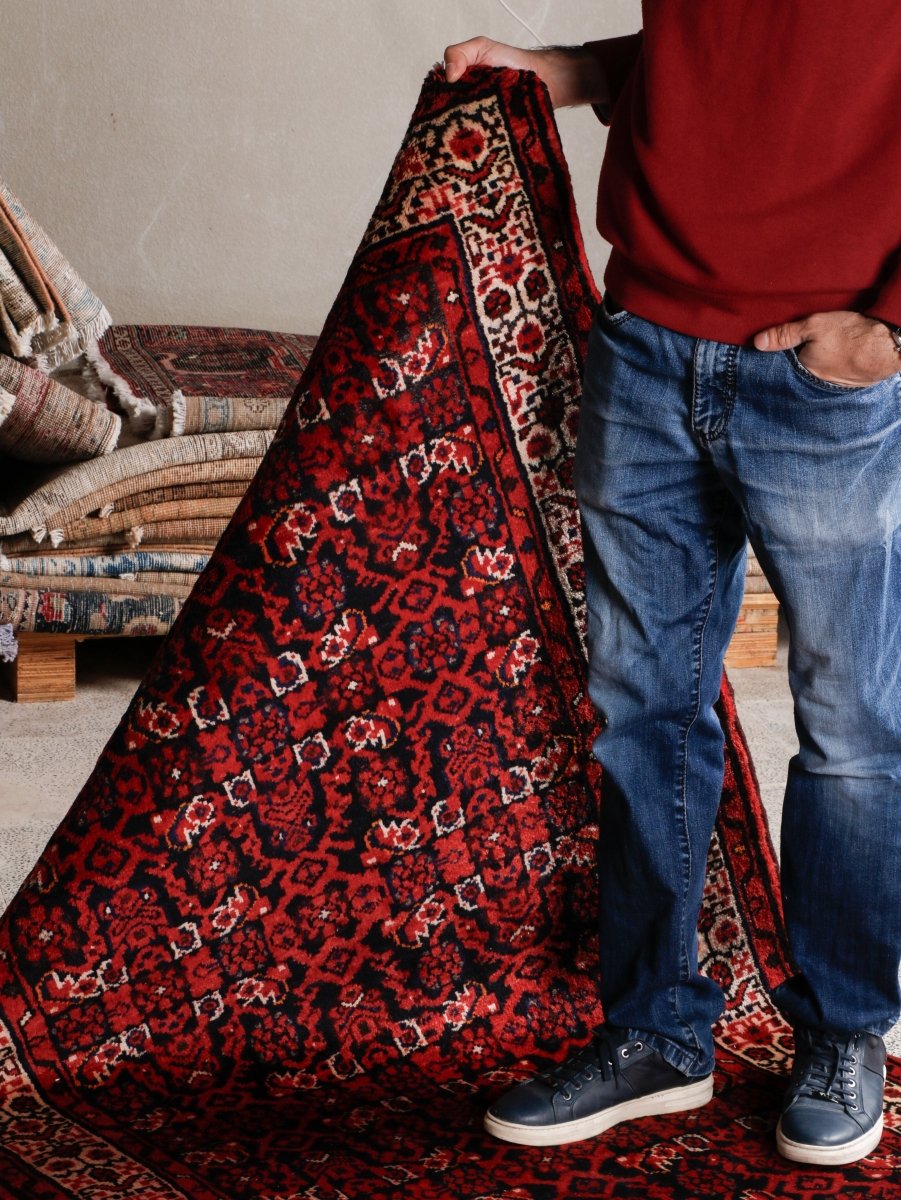Persian Nanaj Runner Rug | 3' 5” x 10'