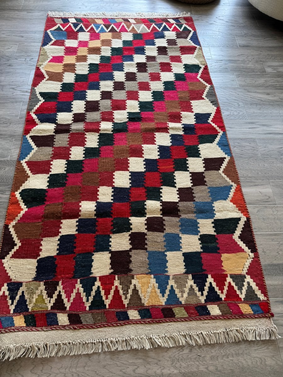 Persian Qashqai Kilim Rug |  3' 3" x 6' 3"