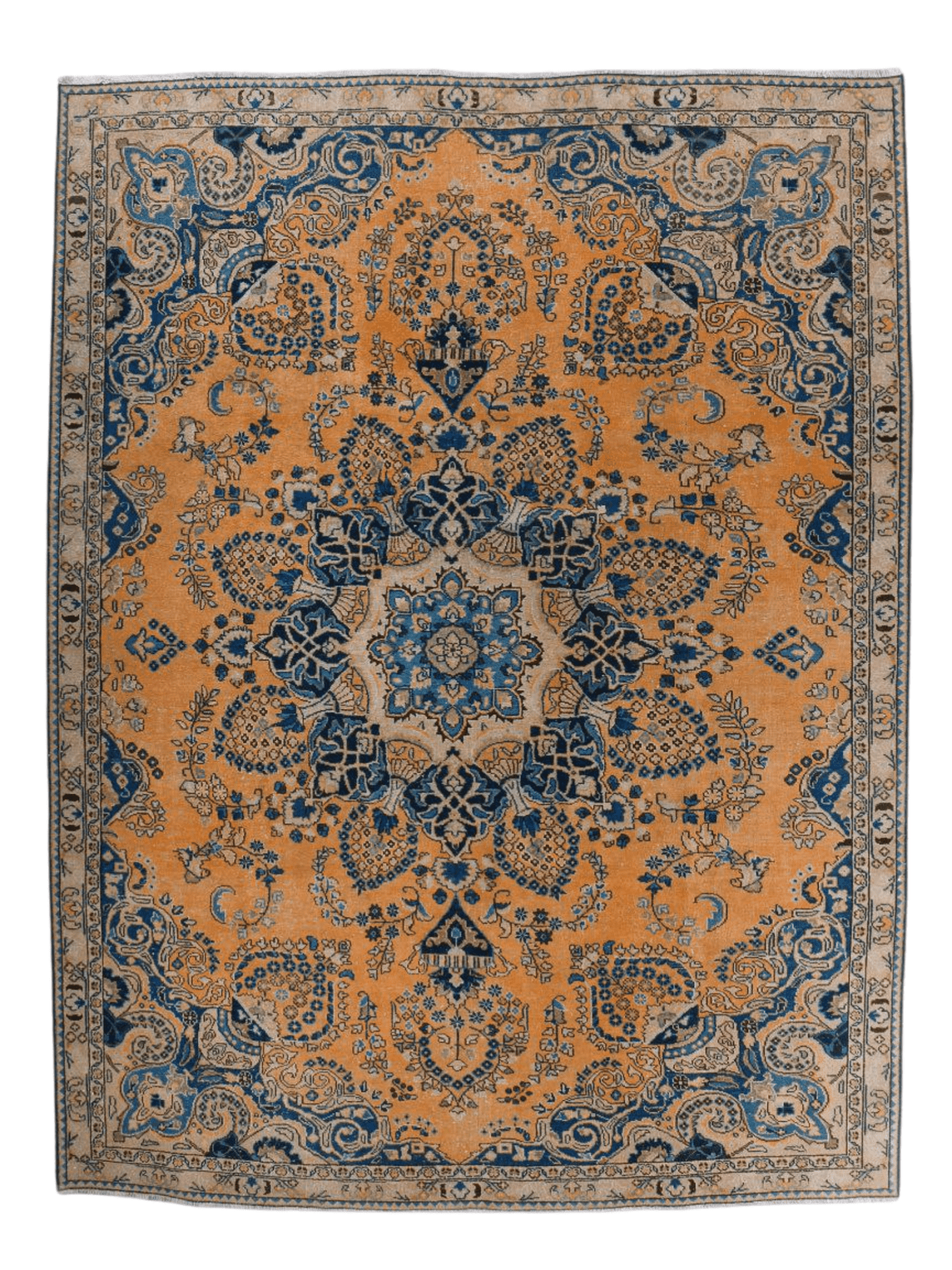 Vintage Persian Sabzevar Rug | 7' 3” x 10' 2"