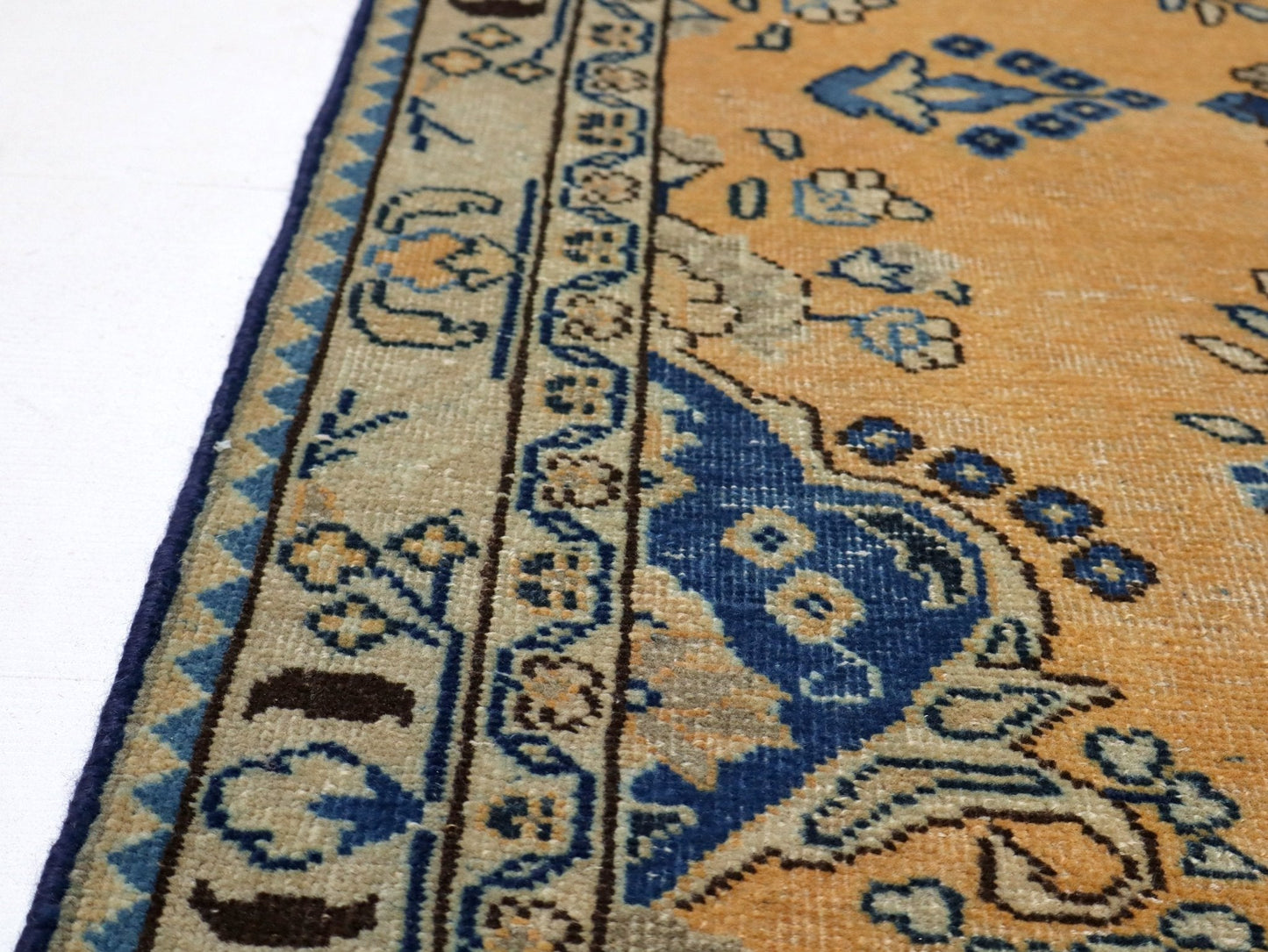 Vintage Persian Sabzevar Rug | 7' 3” x 10' 2"